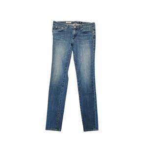 Adriano Goldschmied Super Skinny Legging Low Rise Midwash Denim Jeans, Size 29R